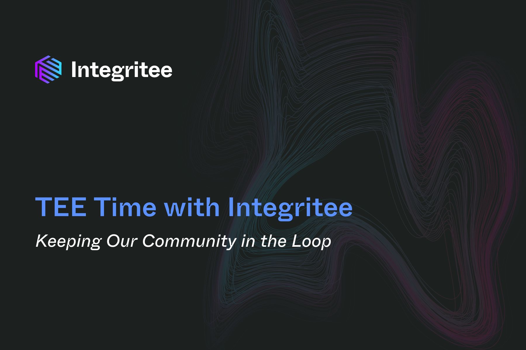 TEE Time with Integritee
