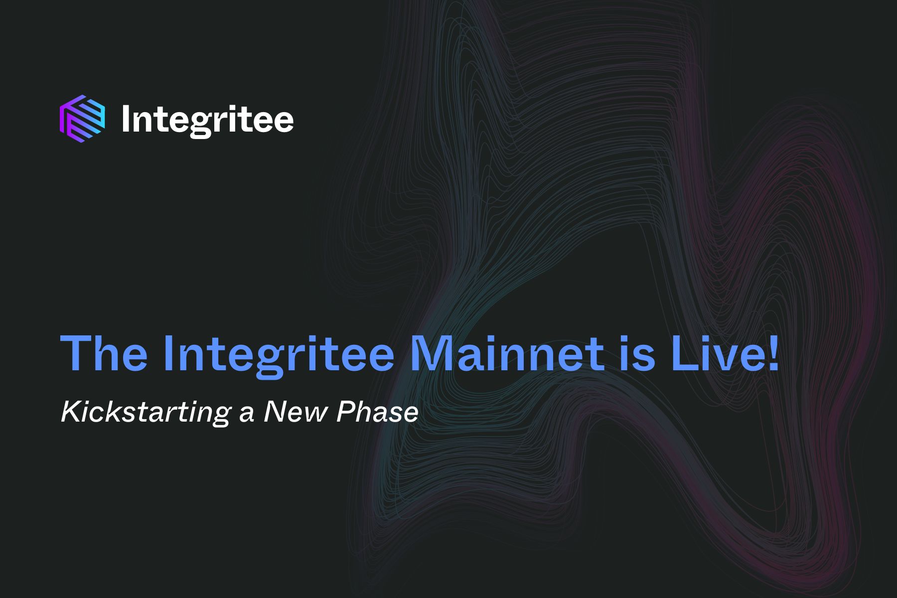 The Integritee Mainnet is Live!